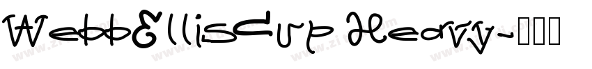 WebbEllisCup Heavy字体转换